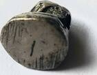 ASIA: Small solid silver Opium weight representing an elephant.