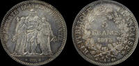 France 5 francs 1873 Monnaie FRANCE - 5 Francs Hercule Union et Force - ... 140,00 EUR  zzgl. 11,00 EUR Versand