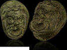   Roman bronze with dark green patina : theater mask.  580,00 EUR  zzgl. 20,00 EUR Versand