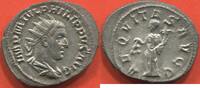 Antike Münzen ANTONINIEN PHILIPPE PÈRE 244-249 . R/ AEQUITAS AVGG, L'EQUITE DEBOUT A GAUCHE POIDS 4.02g ETAT TTB A SUPERBE TRÈS BEL AVERS / N° CATALOGU -