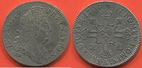 Französische Königliche Münzen LOUIS XIV 1643-1715 ÉCU AUX 8 L 2e TYPE TÊTE LAURÉE 1704 A ATELIER PARIS POIDS 27.45g RARE ÉTAT TTB / N° CATALOGUE : G227 -