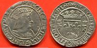 Französische Königliche Münzen DEMI-TESTON FRANCOIS 1er 1515-1547 A/ FRANCISCVS DEI GRA FRANCORVM REX BUSTE A DROITE DU ROI, CUIRASSE, PORTANT UNE COURONNE FERMÉE R/ÉCU -