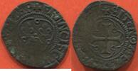 Französische Königliche Münzen DOUBLE TOURNOIS FRANCOIS I 1515-1547 DU D1AUPHINE, 1eR TYPE, POINT 3e ATELIER MONTÉLIMAR. POIDS 1.15g. REF GADOURY 193 RARETÉ R3. ETAT TB/TTB -