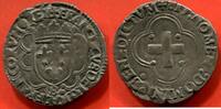 Französische Königliche Münzen DOUZAIN A LA CROISETTE FRANCOIS 1er 1515-1547 A/FRANCISCV DEI GRA FRANCORVM REX ECU DE FRANCE COURONNE, DANS UN POLYLOBE COUPE PAR LA COURONNE LETTRE -
