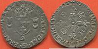 Französische Königliche Münzen DOUZAIN AUX CROISSANTS HENRI II 1547-1559 1552 9 ATELIER RENNES A/ HENRICVS 2 DEI G FRANCOR REX, ÉCU DE FRANCE COURONNÉ, ACCOSTÉ DE DEUX CROISSANTS C -