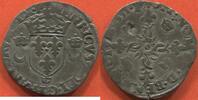 Französische Königliche Münzen DOUZAIN AUX CROISSANTS HENRI II 1547-1559 1551 AVEC COURONNELLE ATELIER CRÉMIEU A/ HENRICVS DEI G FRANCORVM REX, ÉCU DE FRANCE COURONNÉ, ACCOSTÉ DE D -