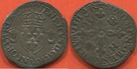 Französische Königliche Münzen DOUZAIN AUX CROISSANTS HENRI II 1547-1559 1551 K ET NEF ATELIER BORDEAUX A/ HENRICVS DG FRANCORVM REX, ÉCU DE FRANCE COURONNÉ, ACCOSTÉ DE DEUX CROISS -