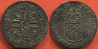 Französische Königliche Münzen 1715 SOL LOUIS XIV 1643- DE 15 DENIERS OU QUINZAIN 1695 D ATELIER LYON FLAN NEUF POIDS 1.69g ETAT TTB TRÈS JOLIE MONNAIE RARE EN CET ET -