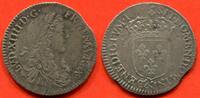 Französische Königliche Münzen 1/12 ECU LOUIS XIV 1643-1715 AU BUSTE JUVENILE 1664 & ATELIER AIX POIDS 2.3g / N° CATALOGUE : G115 -