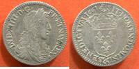 Französische Königliche Münzen 1/12 D'ECU LOUIS XIV 1643-1715 AU BUSTE JUVENILE 1661 & ATELIER AIX EN PROVENCE POIDS 2.27gr * / N° CATALOGUE : G115 -