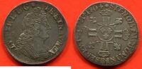 Französische Königliche Münzen QUART D’ÉCU LOUIS XIV 1643-1715 AUX 8 L 2e TYPE REFORMATION 1704 B ATELIER ROUEN MÉTAL ARGENT POIDS 6.49g ETAT TTB+ JOLIE MONNAIE / N° CA -