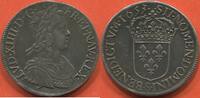 Französische Königliche Münzen LOUIS XIV 1643-1715 ÉCU A LA MÈCHE LONGUE 1653 S ATELIER TROYES POIDS 27.18g RARETÉ R2 ETAT TTB/SUP JOLIE MONNAIE AVEC ANCIENNE -