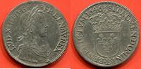 Französische Königliche Münzen LOUIS XIV 1643-1715 RARE ÉCU EN ARGENT A LA MÈCHE LONGUE 1646 B ATELIER ROUEN RARETÉ R3 POIDS 27.19g ÉTAT TTB+ / N° CATALOGUE : -