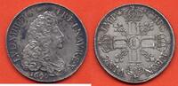Französische Königliche Münzen ECU LOUIS XIV 1643-1715 ECU AUX 8 L 1er TYPE REFORMATION 1690 I ATELIER LIMOGES METAL ARGENT * / N° CATALOGUE : G216 -