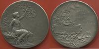 Médailles MÉDAILLE EN ARGENT CONCOURS DES MOINEAUX-FRANCS 1910 4e PRIX MADAME PAULE FILHOL PAR PILLET POINÇON ARGENT POIDS 80gr ET DIAMETR -