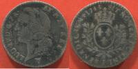 Französische Königliche Münzen LOUIS XV 1715-1774 1/20 ÉCU AU BANDEAU EN ARGENT ANNÉE 1743 I ATELIER LIMOGES. POIDS 1.38g. RARETÉ R4 DANS LE GADOURY ETAT TB / -