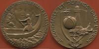 Médailles BRONZE MÉDAILLE EN UNION FRANÇAISE FÉDÉRATION DES PILOTES PAR GEORGES GUIRAUD, ANNÉE 1955, POIDS 168.78g ET DIAMETRE 68mm ETAT SPLEND -