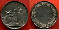 Médailles MEDAILLE DE MARIAGE EN ARGENT (POINCON LAMPE ANTIQUE) MME JAN BARRELLIER ET MR AC COURRIER UNIS LE 25 JUILLET 1832 GRAVEUR MONTAGNY POIDS -