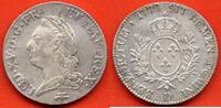 Französische Königliche Münzen ECU LOUIS XV 1715-1774 - ECU A LA VIEILLE TETE ANNEE 1772 D ATELIER LYON METAL ARGENT POIDS 29.30g * / N° CATALOGUE : G323 -