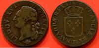 Französische Königliche Münzen 1793 SOL LOUIS XVI 1774- OU SOU 1788 D ATELIER LYON POIDS 12.31g / N° CATALOGUE : G350 -