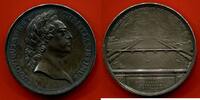 Médailles MEDAILLE LOUIS XV 1715-1774 EN ARGENT D'EPOQUE AV-BUSTE VIEILLE TETE DU ROI RVCELEBRETION DE LA CONTRUCTION DU PONT DE NEUILLY 1772 GRA -
