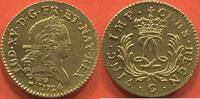 Französische Königliche Münzen  LOUIS XV 1715-1774 LOUIS DOR MIRLITON TYPE AUX GRANDES PALMES ANNÉE 1724 G ATEL vz+