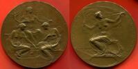 Médailles MEDAILLE EN BRONZE EXPOSITION UNIVERSELLE LIEGE 1905 GRAVEUR DUBOIS PAUL 70mm -