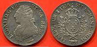 Französische Königliche Münzen 1793 ECU LOUIS XVI 1774- DE BEARN AUX BRANCHES D'OLIVIER ET BUSTE HABILLE 1786 VACHE ATELIER PAU POIDS 29.29g AVEC TOUT SON BRILLANT DE -