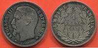 Französische Dezimalmünzen 1 FRANC SECOND EMPIRE 1852-1870 NAPOLÉON III TÊTE NUE EN ARGENT 1859 A ATELIER PARIS POIDS 4.97g ÉTAT SUPERBE TRÈS JOLIE MONNAIE / N° -