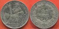 Ausländische Münzen 20 CENT INDOCHINE EN ARGENT ANNÉE 1909 A POIDS 5.39g ETAT SPLENDIDE / N° CATALOGUE : LECOMPTE208 -