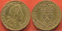 Französische Königliche Münzen DEMI LOUIS D'OR LOUIS XIV 1643-1715 A L’ÉCU 1692 B ATELIER ROUEN REFORMATION POIDS POIDS 3.32g ETAT TTB / N° CATALOGUE : GAD239 -