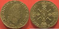 Französische Königliche Münzen 1715 LOUIS D'OR LOUIS XIV 1643- AUX 4 L 1693 E ATELIER TOURS REFORMATION POIDS 6.71g ETAT TTB A SUPERBE JOLIE MONNAIE AVEC TRACE DE NETTOYAGE -