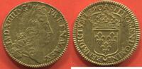 Französische Königliche Münzen DOUBLE LOUIS D'OR LOUIS XIV 1643-1715 A L’ÉCU 1690 A ATELIER PARIS FLAN NEUF MÉTAL OR POIDS 13.43g ÉTAT SUPERBE / N° CATALOGUE : GAD259 -