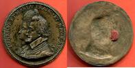 Médailles BRONZE HENRI IV 1589-1610 FONTE POSTERIEURE EN UNIFACE HENRI IV ET MARIE DE MEDICIS A/ HENRICVS ET MARIA FRANC ET NAVAR REC LEURS DE -