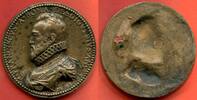 Médailles BRONZE FRANCOIS 1er 1515-1547 FONTE POSTERIEURE EN UNIFACE A/ FRANCISCVS A BONA DESDIGVERNIVS AN AE 38 SON BUSTE A GAUCHE GRAVEUR DU -