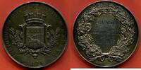 Médailles MEDAILLE EN ARGENT IIIe REPUBLIQUE A/ MORBIHAN OSTREICULTEURS VANNES 1875 R/ PRIX SPECIAL A L'ASSOCIATION DES PECHEURS DE LA TRINITE SUR -