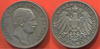 Ausländische Münzen 2 MARK ALLEMAGNE - SAXONY-ALBERTINE - FREDERIC AUGUSTE III EN ARGENT ANNÉE 1907 E ATELIER MULDENHUTTEN POIDS 11.10g ETAT TTB/SUP / N -