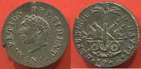Ausländische Münzen 12 CENTIMES HAÏTI EN ARGENT PRÉSIDENT PETION AN 14 - 1817 GROSSE TÊTE POIDS 1.33g ÉTAT SPL MONNAIE DE TRÈS BELLE QUALITÉ / N° CATALOGUE : -