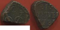 Ausländische Münzen 1 STUIVER CEYLAN-SRI LANKA EN CUIVRE ANNÉE 178? POIDS 13.32g ETAT TTB LA DERNIÈRE LETTRE DE L’ANNÉE N'EST PAS VISIBLE CAR LA MONNAIE EST -