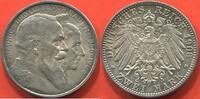 Ausländische Münzen 2 MARK ALLEMAGNE - BADEN - FREDERIC I EN ARGENT ANNÉE 1906 POUR L’ANNIVERSAIRE DE NOCE D'OR POIDS 11.08g ETAT SUPERBE / N° CATALOGUE -
