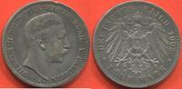 Ausländische Münzen 5 MARK ALLEMAGNE ROYAUME DE PRUSSE GUILLAUME II EN ARGENT ANNÉE 1903 A ATELIER BERLIN POIDS 27.63g ÉTAT TB/TTB COUPS SUR LA TRANCHE -