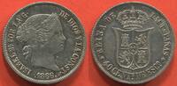 Ausländische Münzen 40 CENTIMES ESPAGNE ISABELLE II EN ARGENT 1866 FRAPPÉE A MADRID POIDS 5.16g ÉTAT SUPERBE TRÈS BEL EXEMPLAIRE / N° CATALOGUE : KM628.2 -