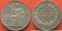 Ausländische Münzen 10 CENT INDOCHINE FRANÇAISE EN ARGENT 1922 A POIDS 2.71g ETAT SUPERBE A SPLENDIDE / N° CATALOGUE : LECOMPTE163 -