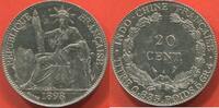 Ausländische Münzen 20 CENT INDOCHINE EN ARGENT ANNÉE 1898 A POIDS 5.38g RARE SEULEMENT 250000 EXEMPLAIRES ETAT SUPERBE MONNAIE NETTOYER / N° CATALOGUE : -