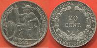 Ausländische Münzen 20 CENT INDOCHINE EN ARGENT ANNÉE 1902 A POIDS 5.40g ETAT SUPERBE A SPLENDIDE / N° CATALOGUE : LECOMPTE205 -