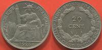 Ausländische Münzen 20 CENT INDOCHINE EN ARGENT ANNÉE 1925 A POIDS 5.40g ETAT SUPERBE / N° CATALOGUE : LECOMPTE225 -