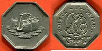 Ausländische Münzen 1/2 GOURDE GUADELOUPE CHARLES X 1824-1830 JETON DE JETON DU CERCLE DU COMMERCE A POINTE-A-PITRE ND 1825 METAL DE CLOCHE 1er TYPE POIDS 13 -