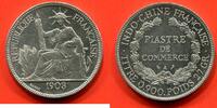 Ausländische Münzen 1 PIASTRE INDOCHINE EN ARGENT 1903 POIDS 27.06g / N° CATALOGUE : LECOMPTE286 -