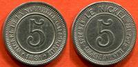 Ausländische Münzen 5 CENTIMES NOUVELLE CALEDONIE MONNAIES DE NECESSITE JETON D'ESSAI DE LA SOCIETE LE NICKEL SOCIETE ANONYME 1881 FRAPPE MEDAILLE POIDS 3. -