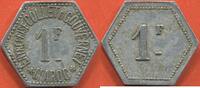 Ausländische Münzen 1 FRANC COLONIE FRANÇAISE MAROC MONNAIE DE NÉCESSITE ENTREPRISE COLLET ET GOUVERNET ETAT TTB A SUPERBE / N° CATALOGUE : LECOMPTE300 -